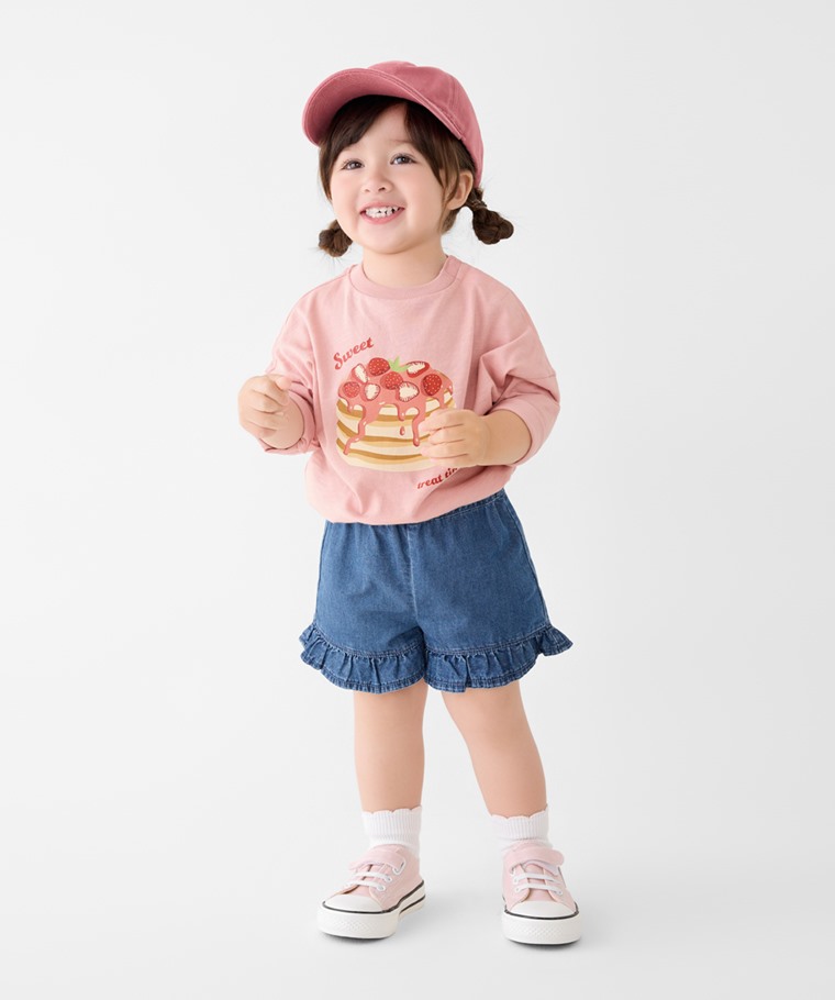 竹節棉寬鬆甜點印花T恤-Baby