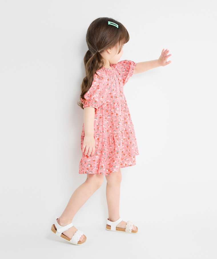 嫘縈印花蛋糕裙洋裝-童