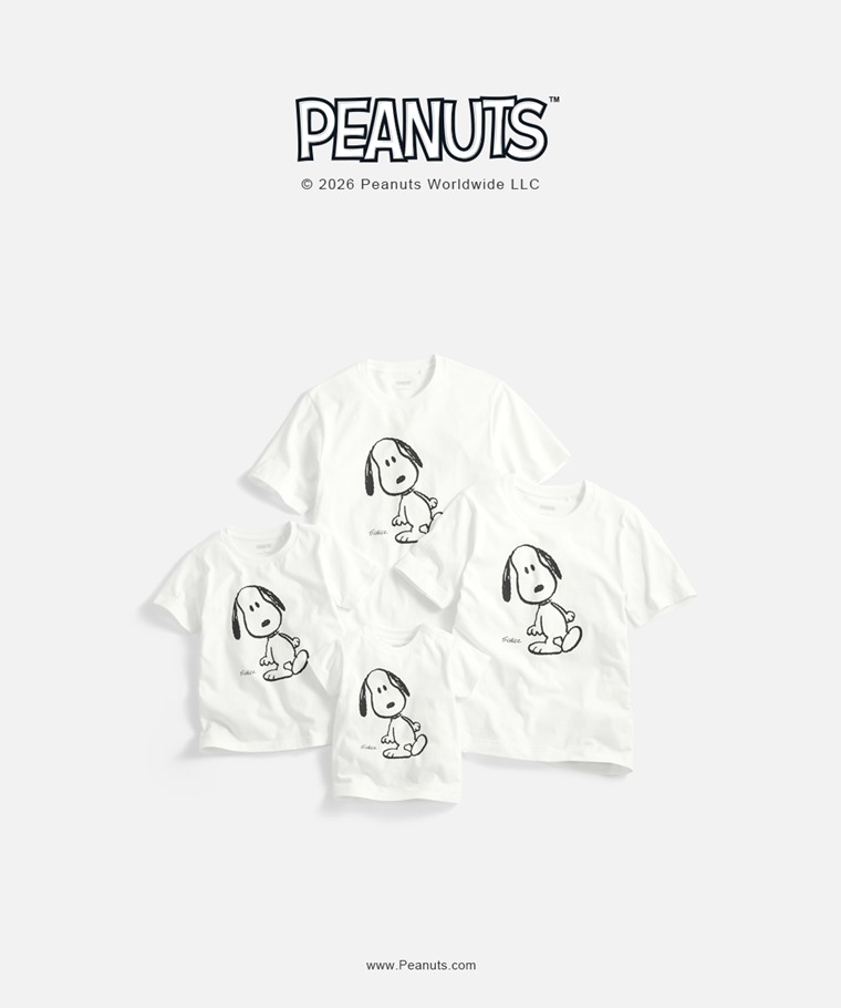 親子/情侶系列：Baby · 史努比系列印花T恤-02,男 · 史努比系列印花T恤-02,童 · 史努比系列印花T恤-02,女 · 史努比系列厚版印花T恤-02