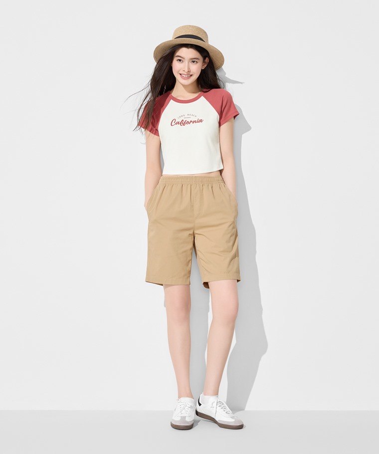 快乾棉質輕便短褲-男