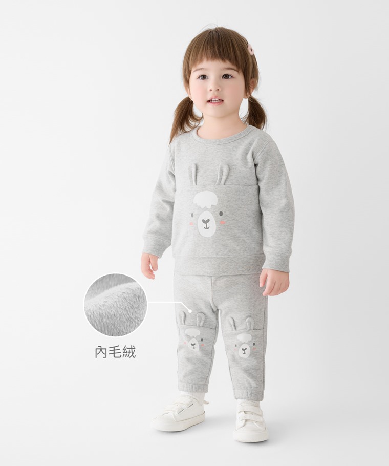 毛絨動物造型束口褲-Baby - 褲管束口設計，貼合腳踝，活動自在。