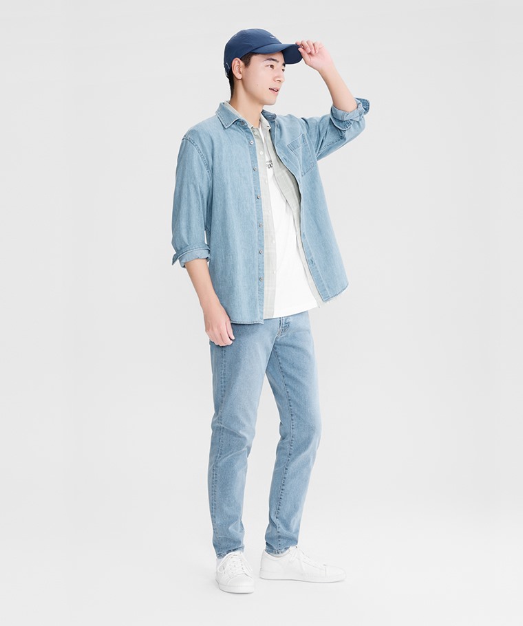 特彈Skinny Fit窄管牛仔褲-男 - 窄管版型設計，搭配高品質YKK拉鍊，滑順好拉不卡頓。