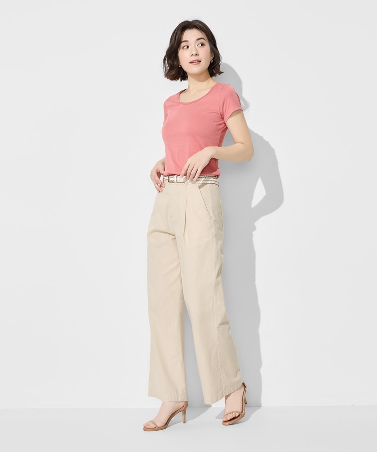 快乾棉大圓領T恤-女