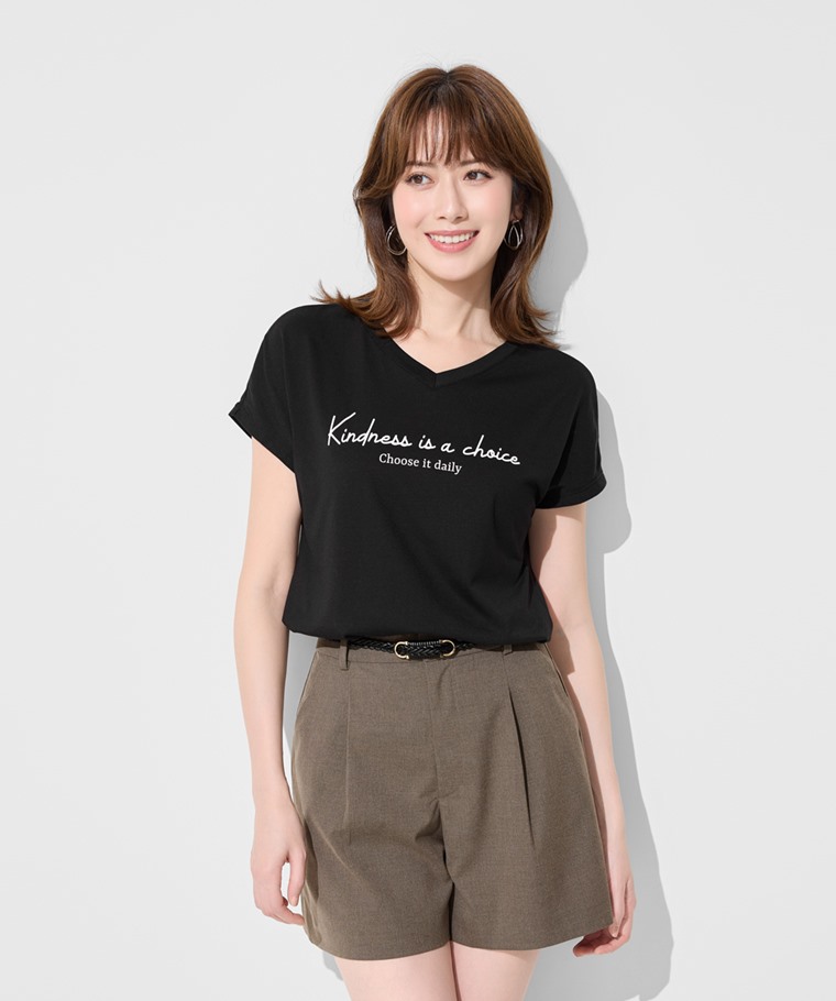 休閒打褶短褲-女