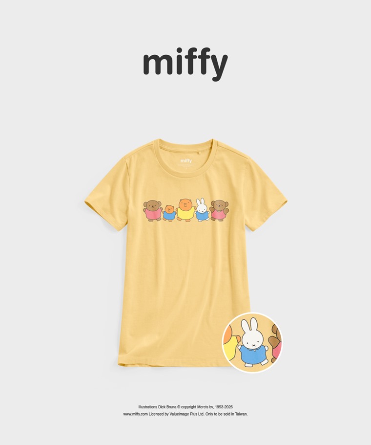 聯名系列T恤-WOMEN：女 · Miffy and Friends印花T恤-03