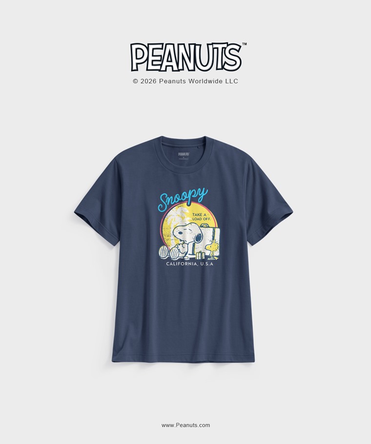 聯名系列T恤-MEN：男 · 史努比系列印花T恤-01