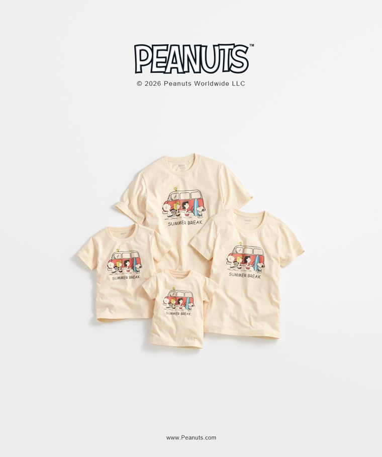 親子/情侶系列：Baby · 史努比系列印花T恤-01,女 · 史努比系列印花T恤-01,男 · 史努比系列印花T恤-01,童 · 史努比系列印花T恤-01