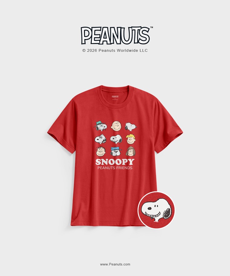 聯名系列T恤-MEN：男 · 史努比系列印花T恤-08