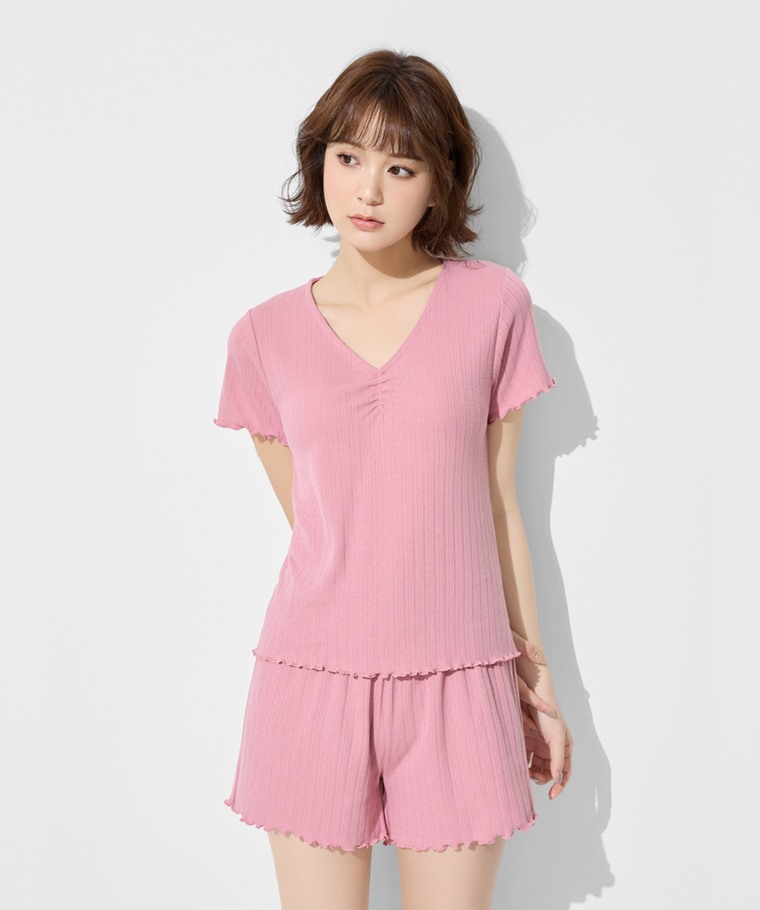 羅紋提花家居套裝-女