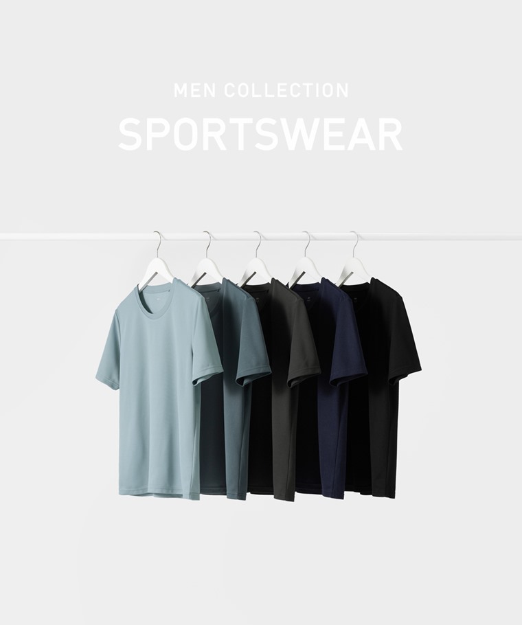 運動精選系列：男 · 吸排圓領T恤