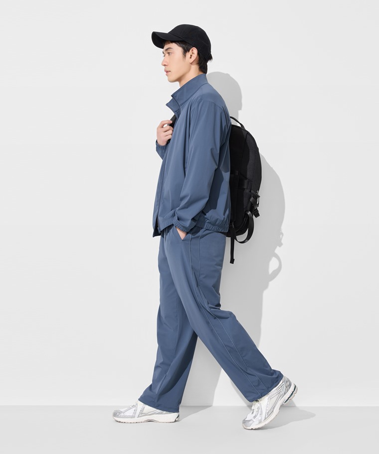 抗UV吸排彈性長褲-男