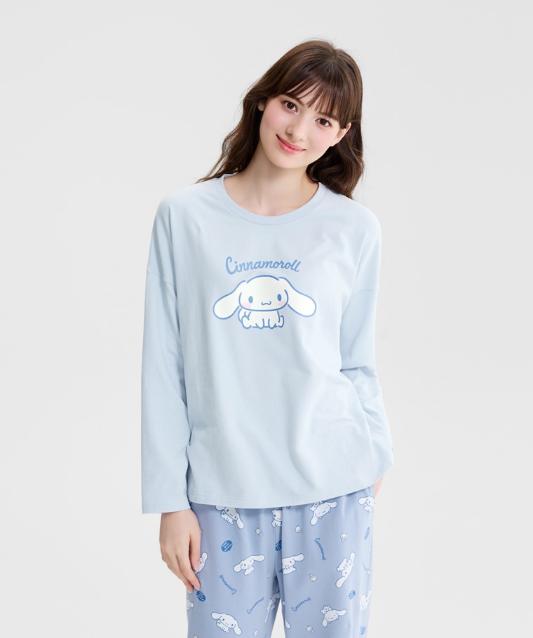宅家舒適家居系列：女 · 三麗鷗棉質彈性家居套裝