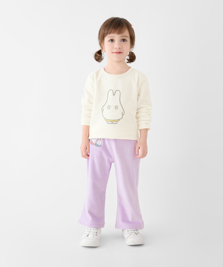秋冬童裝新品：童 · Miffy絲絨電繡長褲,童 · Miffy and Friends Fleece印花上衣