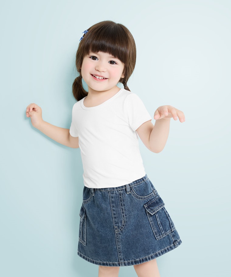 輕涼圓領短袖T恤-童