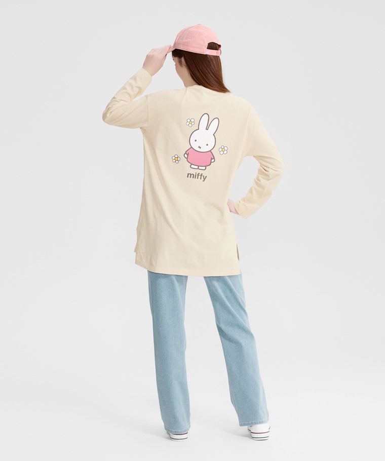 Miffy竹節棉長版上衣-女