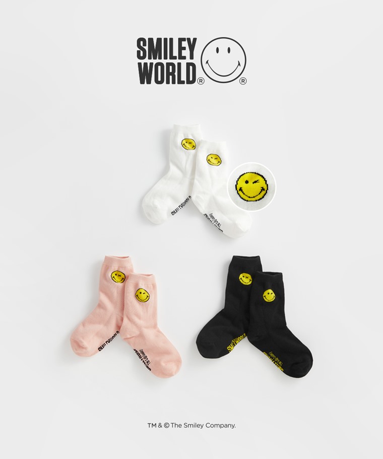 SmileyWorld®中筒襪-童
