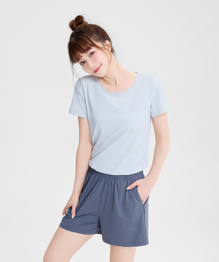 宅家舒適家居系列：女 · 輕涼短袖家居套裝