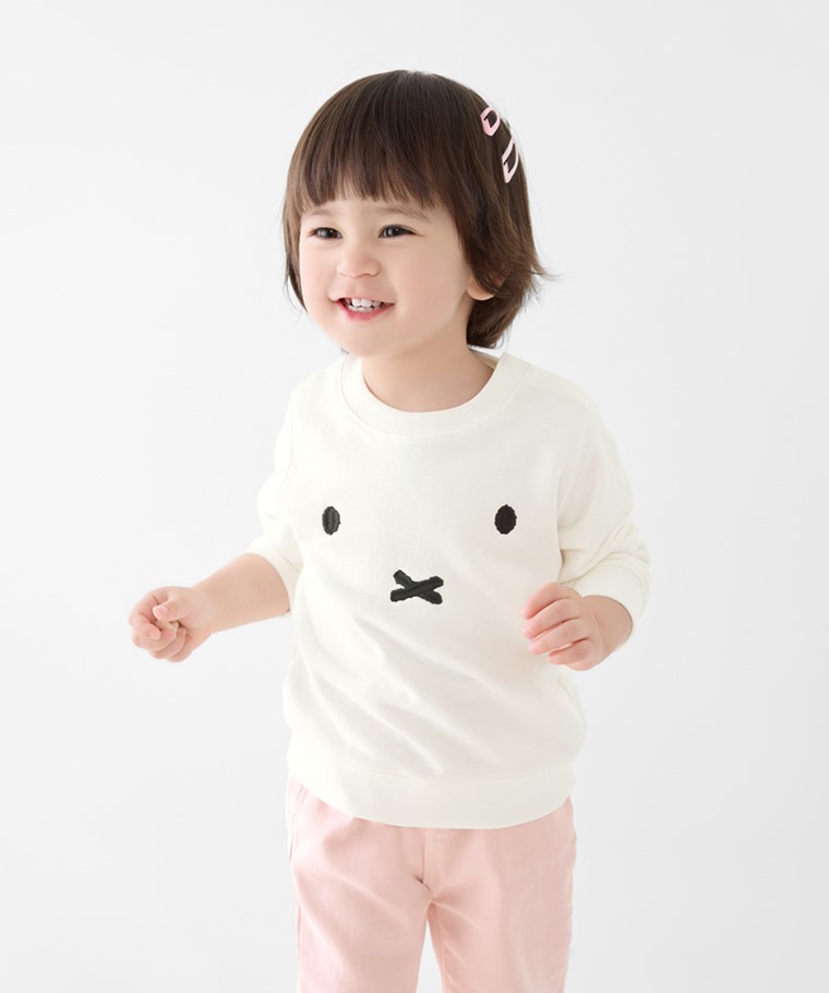 Miffy毛圈電繡圓領衫-01-Baby