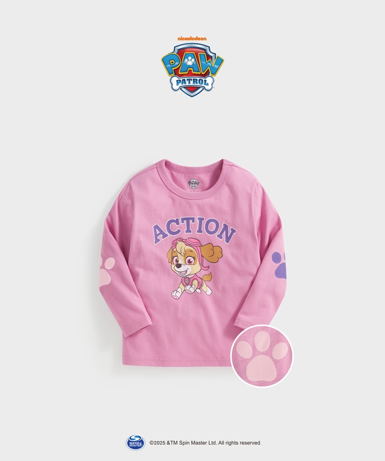 聯名系列T恤-KIDS：童 · 汪汪隊立大功長袖印花T恤-01