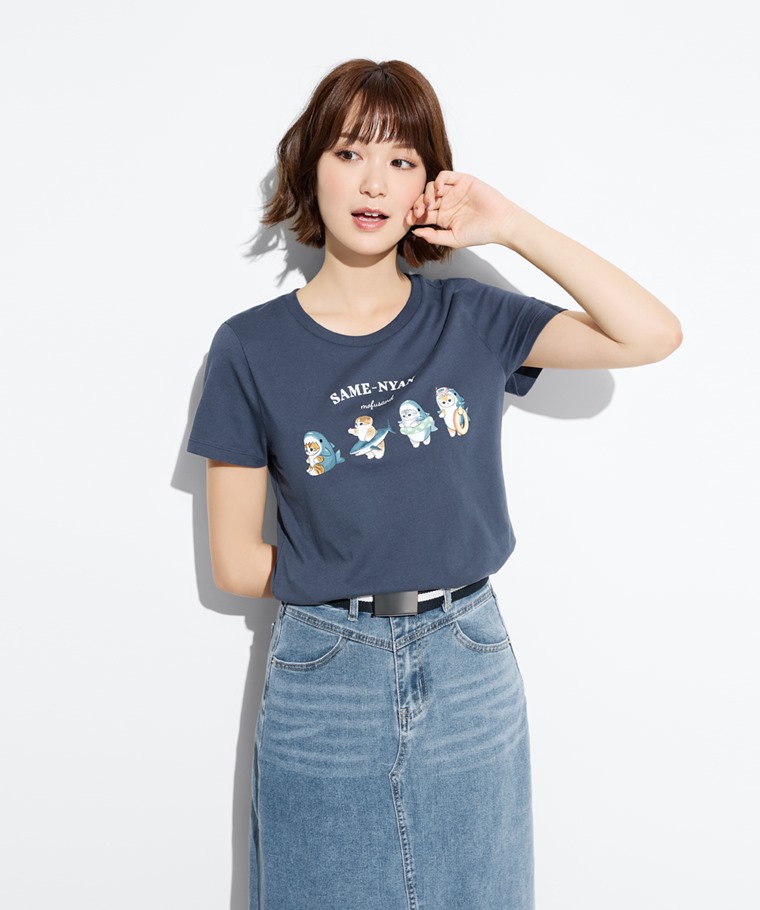 貓福珊迪印花T恤-01-女