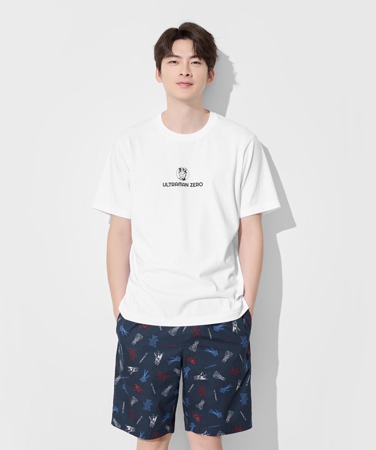 超人力霸王印花輕便短褲-男