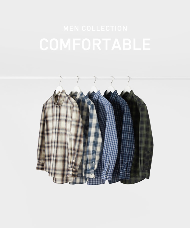 職場穿搭推薦：男 · 格紋長袖襯衫