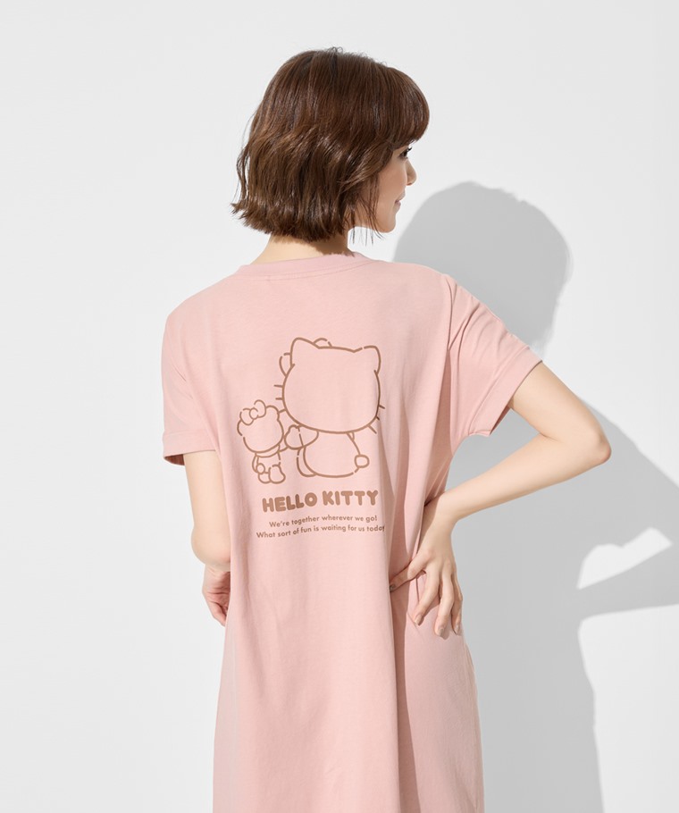 三麗鷗純棉連袖長洋裝-女