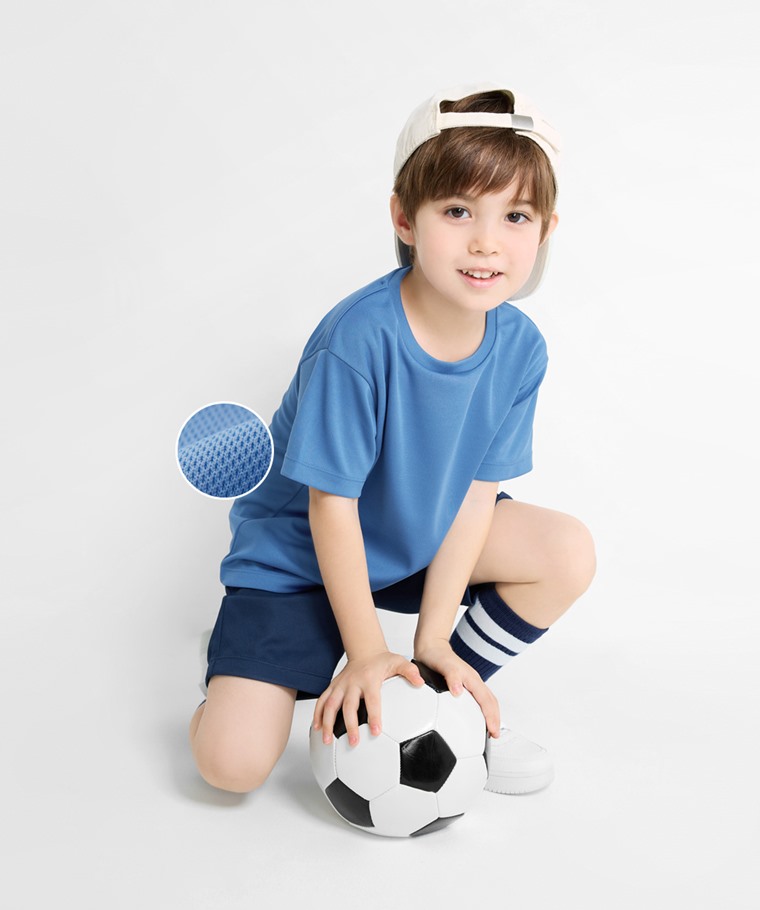 吸排網眼T恤-童