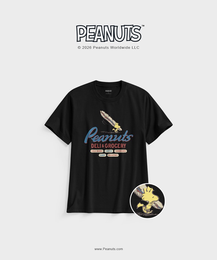 聯名系列T恤-MEN：男 · 史努比系列印花T恤-25