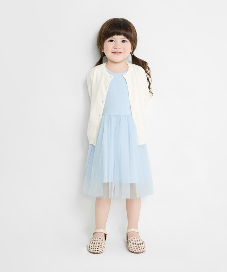 莫代爾紗裙背心洋裝-童