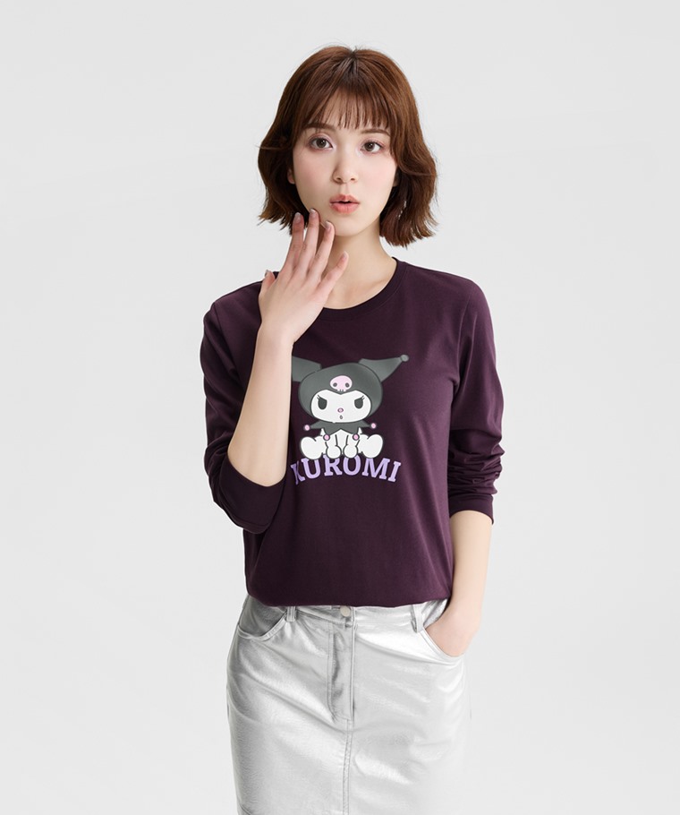 三麗鷗長袖印花T恤-09-女