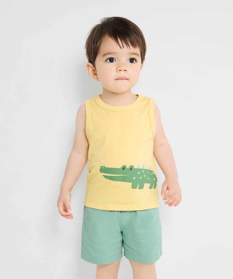 純棉動物印花背心-Baby