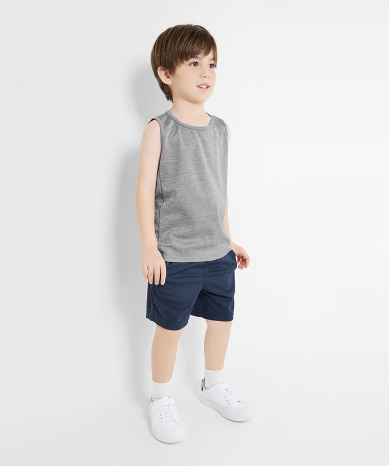 吸排網眼短褲-童