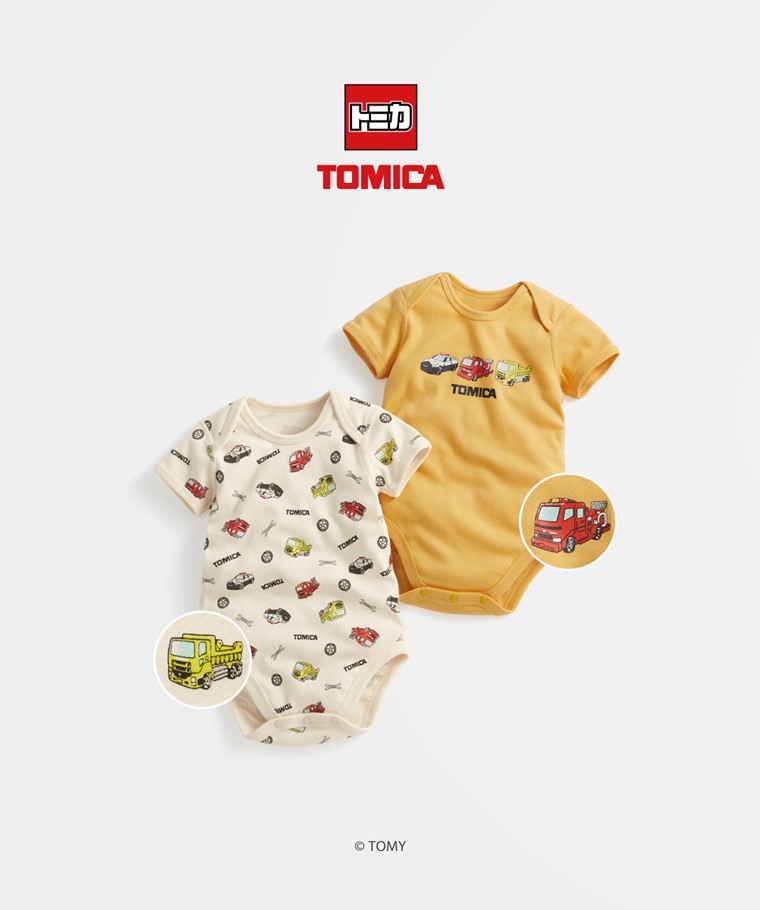 TOMICA純棉羅紋印花包臀衣-Baby