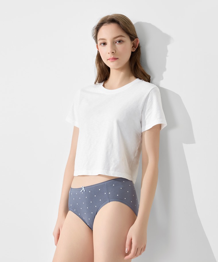 三麗鷗棉質中腰生理褲-02-女