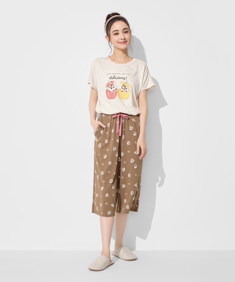 迪士尼系列莫代爾七分褲家居套裝-女