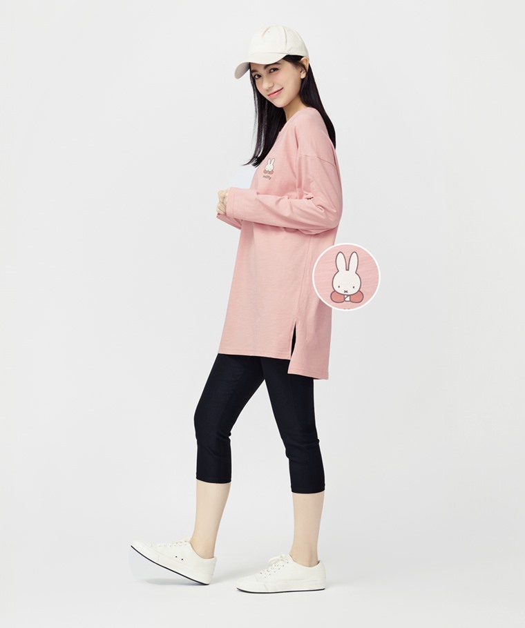 Miffy竹節棉長版上衣-女