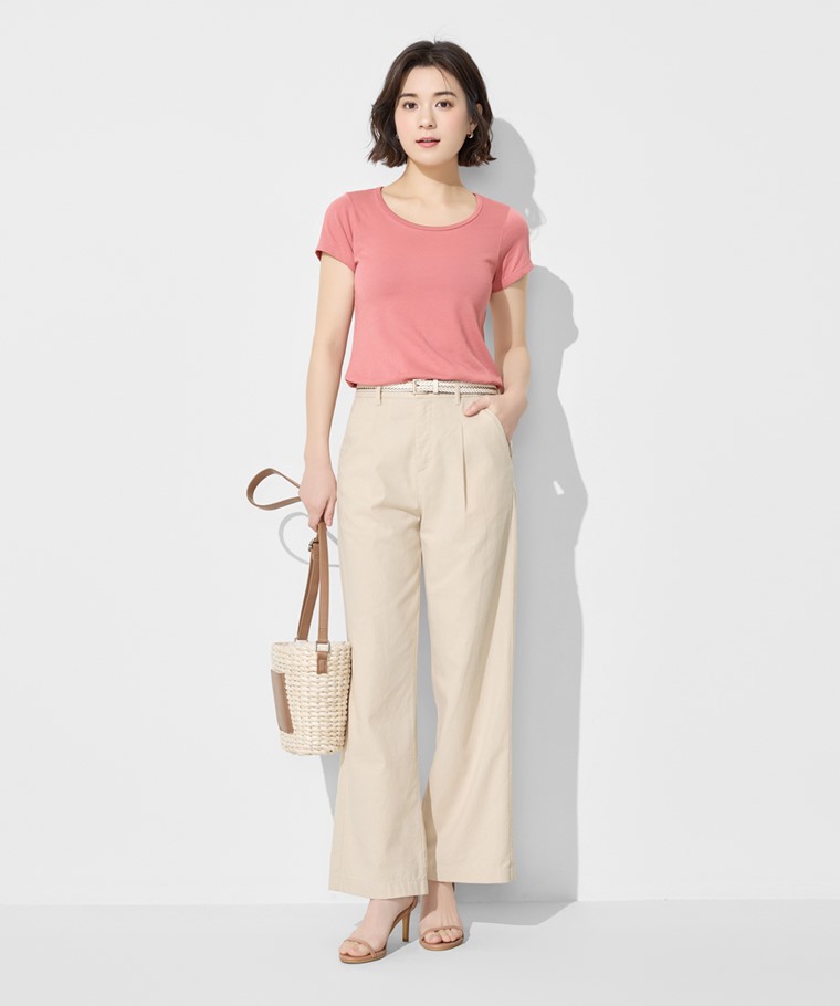 快乾棉大圓領T恤-女