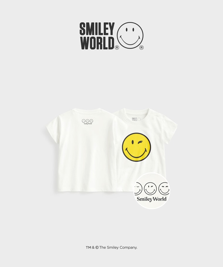 聯名系列T恤-BABY：Baby · SmileyWorld®印花T恤-01