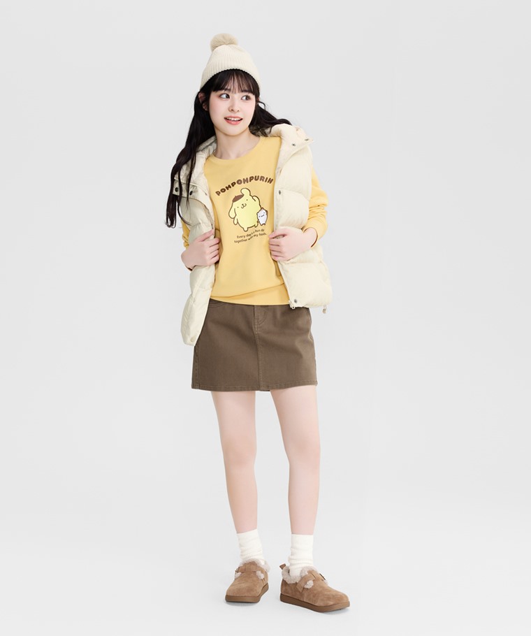 三麗鷗刷毛印花圓領衫-11-女