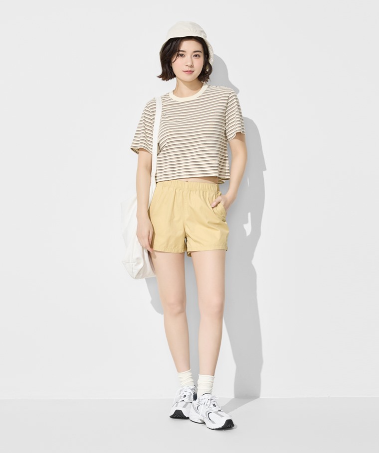 棉質輕便短褲-女