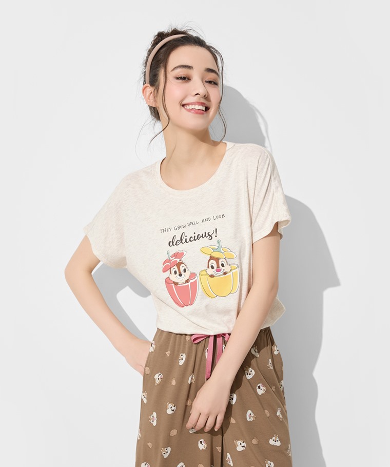 迪士尼系列莫代爾七分褲家居套裝-女