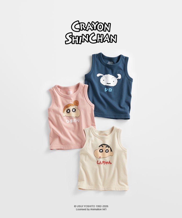 蠟筆小新純棉印花背心-Baby