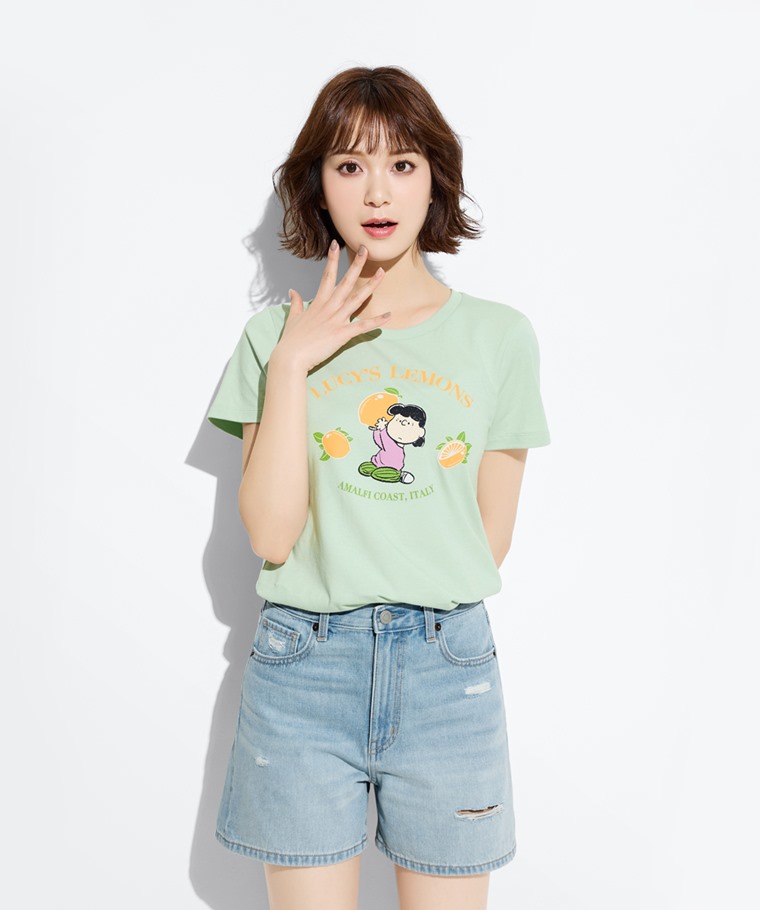 史努比系列印花T恤-06-女