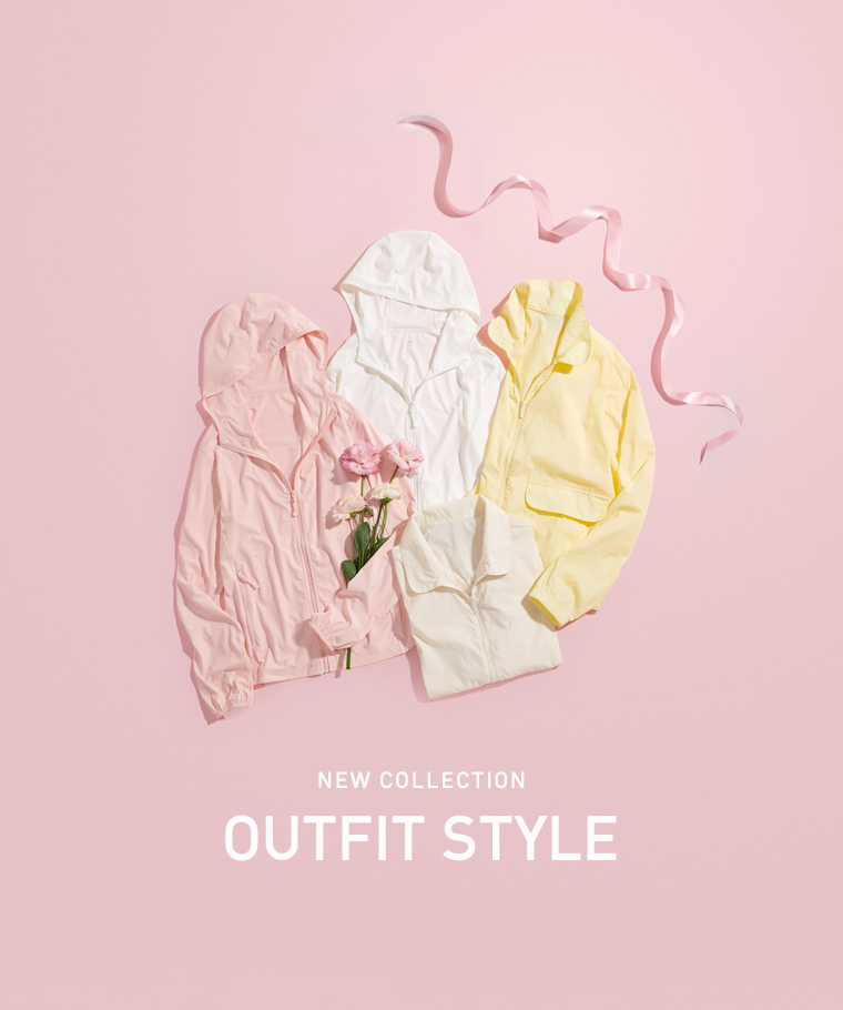 春夏女裝新品：女 · 抗UV翻領寬短版風衣外套,女 · 涼感抗UV連帽外套