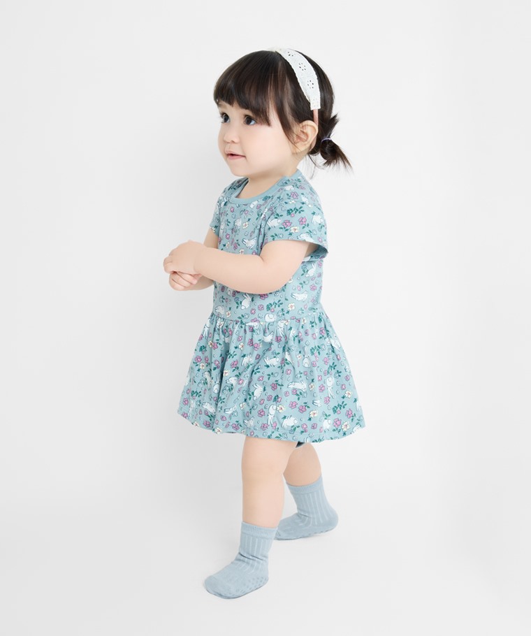 純棉印花包臀洋裝-Baby