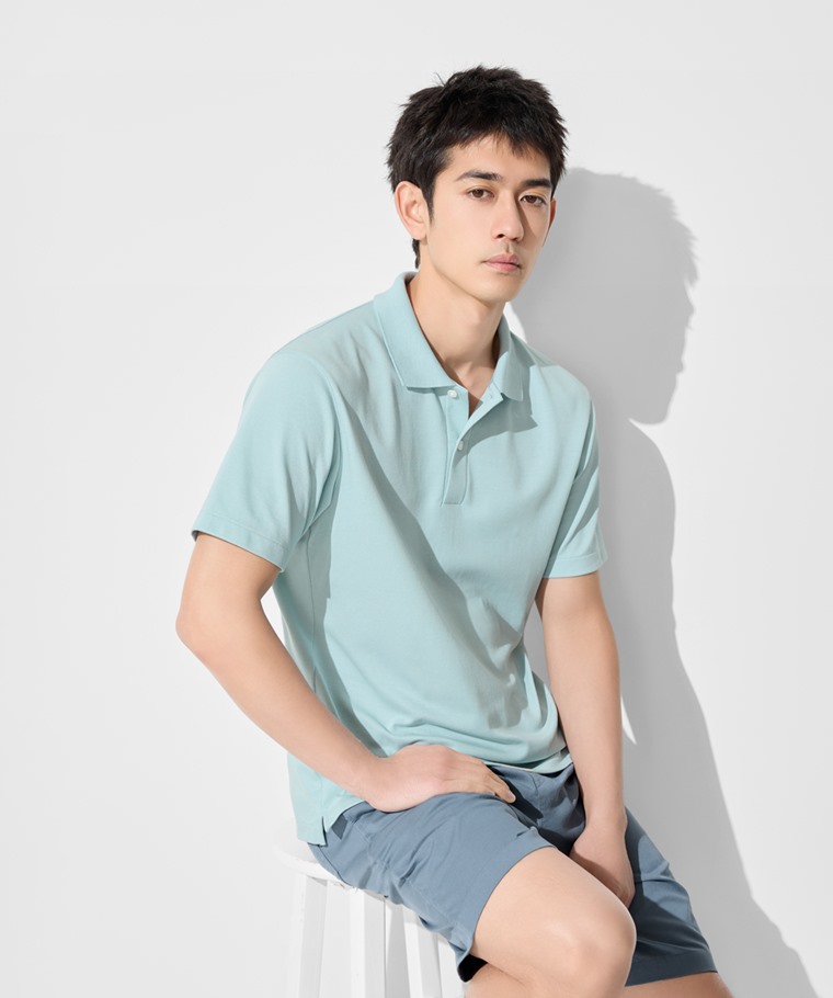 夏日精選男裝：男 · 涼感網眼polo衫,男 · 快乾棉質輕便短褲