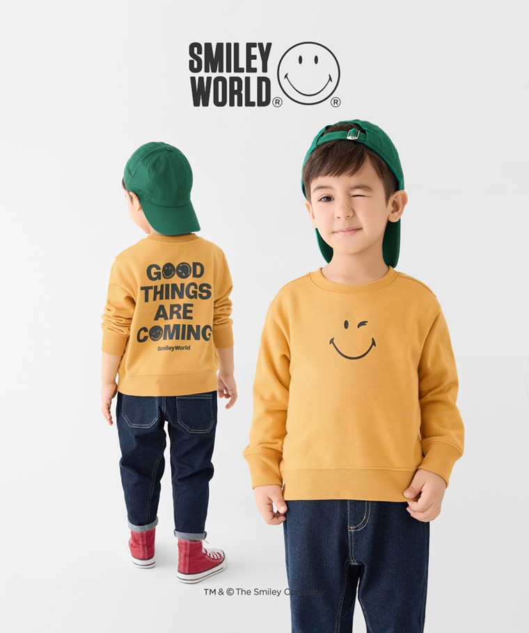 SmileyWorld®毛圈印花圓領衫-03-童