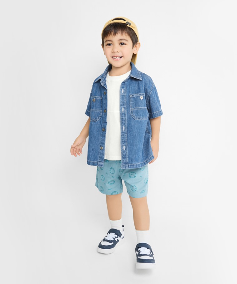 SmileyWorld®輕便鬆緊短褲-童