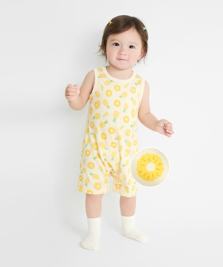 純棉水果印花無袖連身衣-Baby